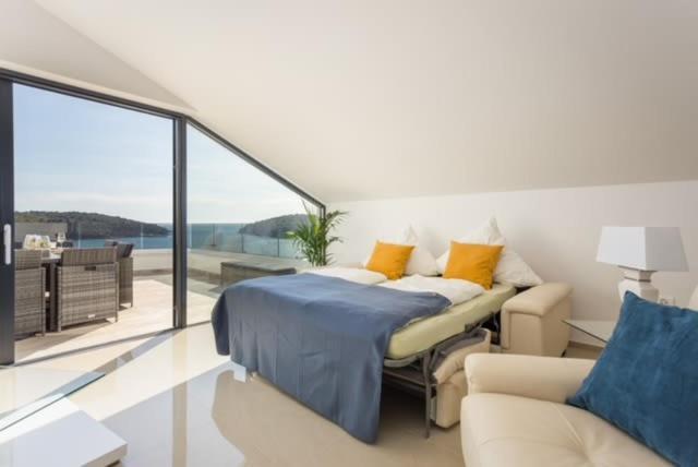Luxury Apartment Anto With Sea View And Balcony Банджоле Экстерьер фото